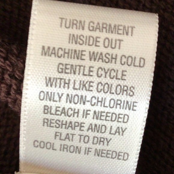 Christopher & Banks - Offset collar brown pullover sweater - Picture 7 of 7